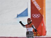 Ester Ledecká ovládla superobí slalom na snowboardu. Má druhé olympijské zlato!