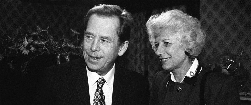 Václav Havel s první manelkou Olgou Havlovou.