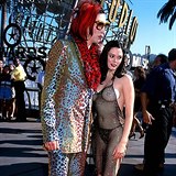 Rose McGowan s tehdejším partnerem Marilynem Mansonem.