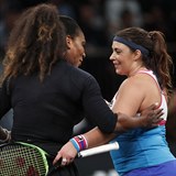 Exhibice Serena Williamsová vs. Marion Bartoliová se hrála ve slavné Madison...