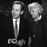Václav Havel s první manželkou Olgou Havlovou.