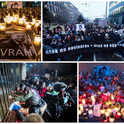 V Bratislavě protestovalo přes 20 tisíc lidí proti vládě premiéra Fica. Po celé...