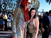 Rose McGowan s tehdejím partnerem Marilynem Mansonem.
