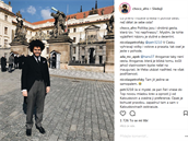 Dominik Feri a jeho status na Instagramu.
