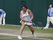 Marion Bartoliová pi veteránské tyhe ve Wimbledonu 2017.