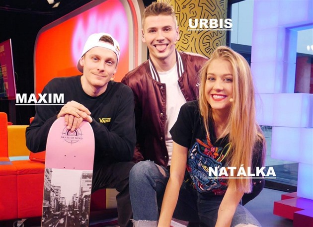 Maxim Habanec v Mixxxer show s Natli Kotkovou a Ondrou Urbanem