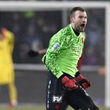 Glman Slavie Ondej Kol na konci derby slavil remzu 3:3.