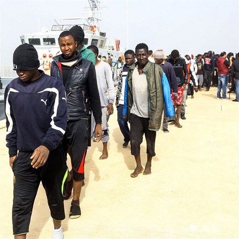 Policie v Brestu ve Francii zatkla osm ileglnch migrant.
