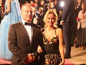 Na �eské lvy se �vet�el� i Michal Dvo�ák s man�elkou DJ Luccou.
