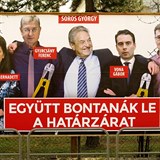 Orbnova Fidesz vytvoila billboardy, na nich se Soros objm s pedstaviteli...