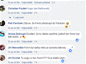 Takto se do Fenina poutli lidé na Facebooku.