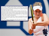 Tenistka Barbora Krejíková si na Facebooku vylila srdce.