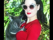 Dita von Teesemiluje Austrálii, kde má spoustu fand.
