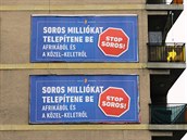 Zastavte Sorose, hlásily billboardy.