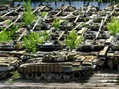 Hbitov tank nacházející se na Ukrajin.