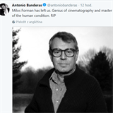 Antonio Banderas tak na Miloe Formana vzpomn.