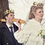 Další z řady zajímavých svatebních fotografií z Ruska.