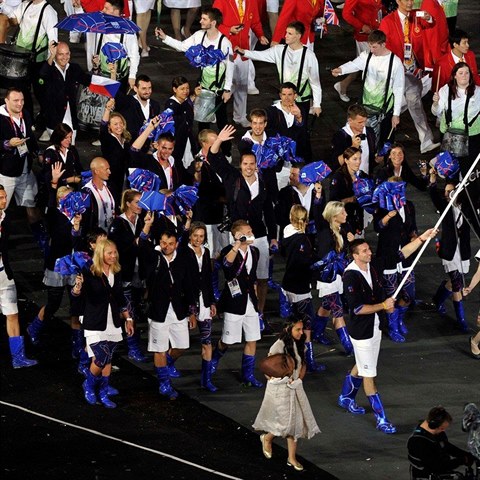 Petr Koukal byl na olympid v Londn vlajkonoem esk vpravy.