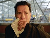Tom Hanks jako Viktor Navorski ve filmu Terminál