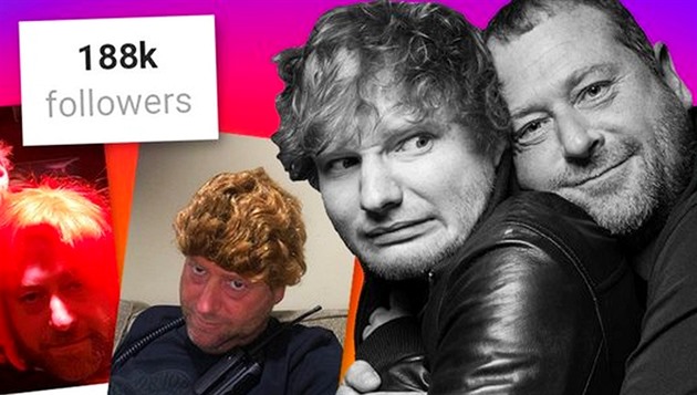 Ed Sheeran a jeho bodyguard Kevin Myers
