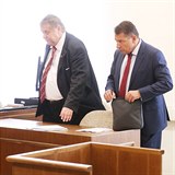 Jiří Paroubek se svým právním zástupcem protestovali proti veřejnému slyšení.