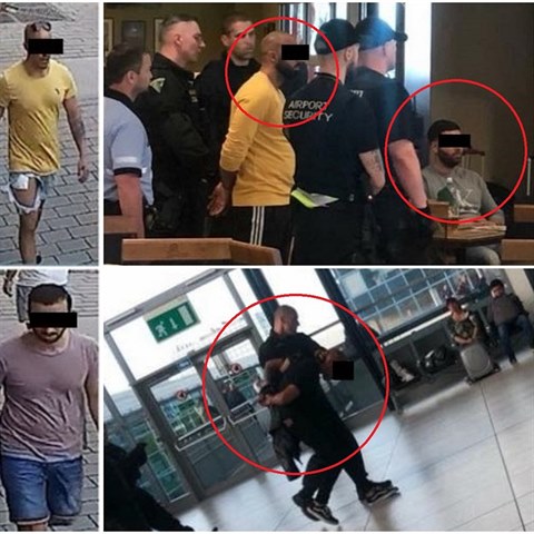 Cizinci, kte v Praze zmltili nka, chytili policist na letiti.