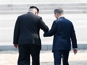 Mun e-in pomáhá severokorejskému vdci Kimovi.