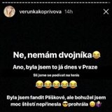 Veronika Kopřivová na svém Instagram sdělila, že nemá dvojníka.