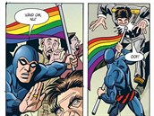 Fantom napadá odprce pochodu homosexuál.