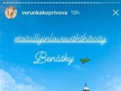 Veronika Kopivová dávala na Instagram, e je v Benátkách.