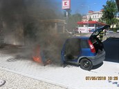 V Opav shoelo osobní vozidlo, plameny napáchaly kodu za 10 tisíc korun.