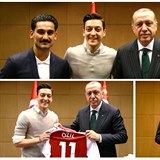 Nmet fotbalist se fotili s Erdoganem a problm je na svt.