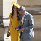 George Clooney a jeho okouzlující žena, která upoutala stylovými šaty.
