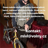 Patrik Hezucký pomáhá Miroslavu Vladykovi najít ukradené kolo.