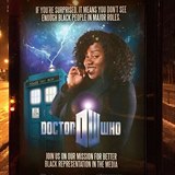 Jeden z plakátů míří i na seriál Doctor Who.