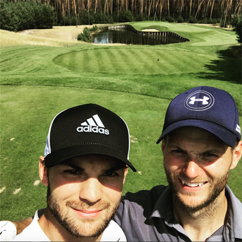 Michael Frol�k na golfu