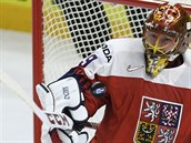 Branká David Rittich chytá v NHL za Calgary Flames.
