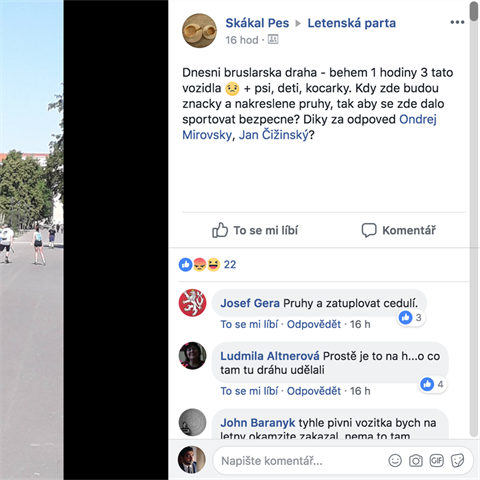 Na facebookov strnce Letensk parta si lid stuj na fenomn Beer Bike.