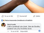 René Frank se na Facebooku rasisticky vyjadoval u v minulosti.