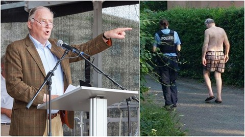 Alexander Gauland musel z koupalit dom v plavkách. Z fotky je v Nmecku hit.