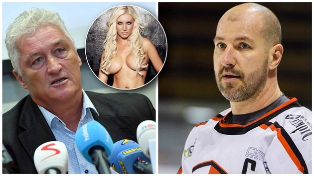 Miloš Říha ulovil sexy Soňu, která byla ženou slovenského hokejisty Obšuta.