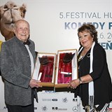Stanislav Zindulka a Jiina Bohdalov na 5. ronku Festivalu humoru Komedy...
