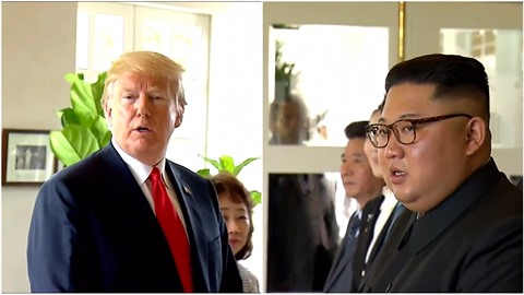 Trump svým vtipem Kima ponkud rozhodil.