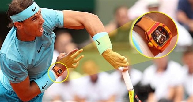 Rafael Nadal hrál v hodinkách za patnáct milionů korun.