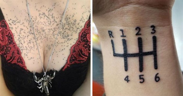 Některá tetování se zkrátka nepovedou.