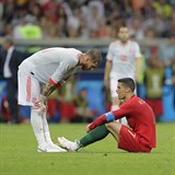 Po zpase panlska s Portugalskem se potkali dva kapitni a spoluhri z Realu...