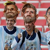 Argentint fanouci ped zpasem s Islandem.