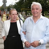 Jiří Krampol se svou ženou Hankou, která by neměla nikdy pít.