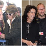 Johnny Depp pi odletu z Prahy rozdval podpisy, Alice Cooper se fotil s...