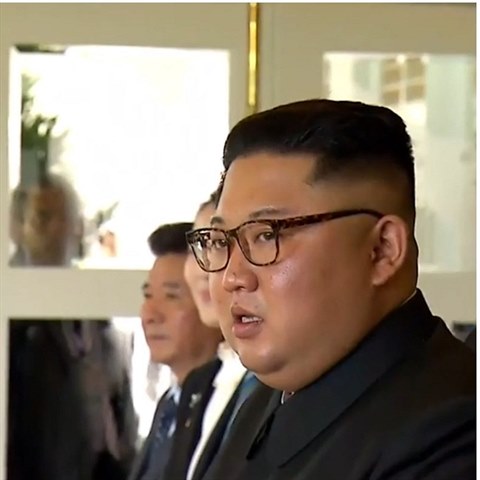 Trump svým vtipem Kima poněkud rozhodil.